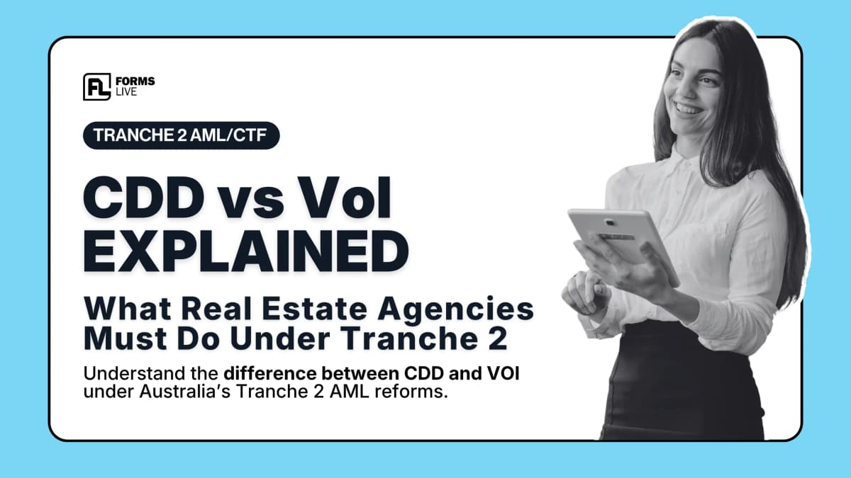 CDD vs VoI: What Real Estate Agents and Conveyancers Must Understand Under Tranche 2
