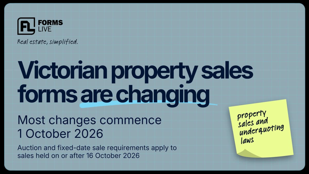 Victorian property sales changes from October 2026: What agents need to know