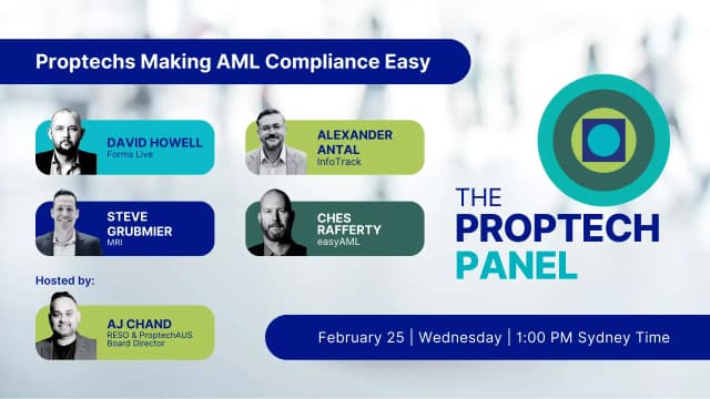 Proptech Panel: Proptechs Making AML Compliance Easy webinar