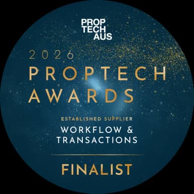 2026 Proptech Australia Award Finalist—Workflow & Transactions ES